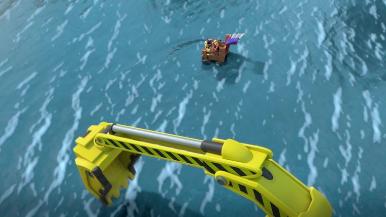 Die Crew baut eine Achterbahn / Die Crew baut für Motor Spielzeug