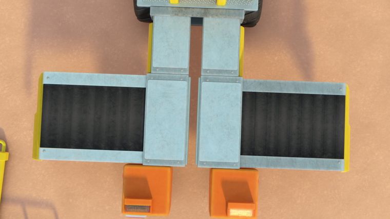 Die Crew baut eine lange Skatebahn / Die Crew baut eine riesige Eismaschine