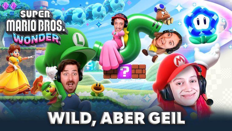 Ausraster! Zu viert Super Mario Bros Wonder ist nur wild!