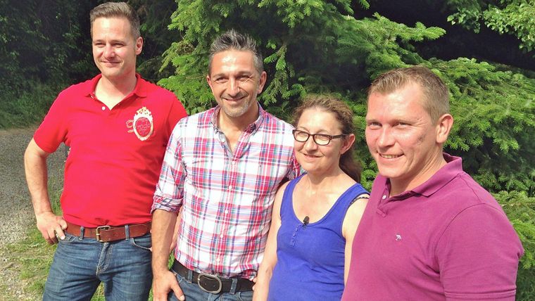 Mauro, Otto und Andreas bei Lieselotte