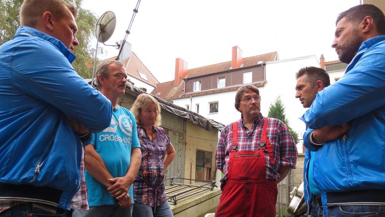 Sükrü, Mauro und Otto bei Wilfried