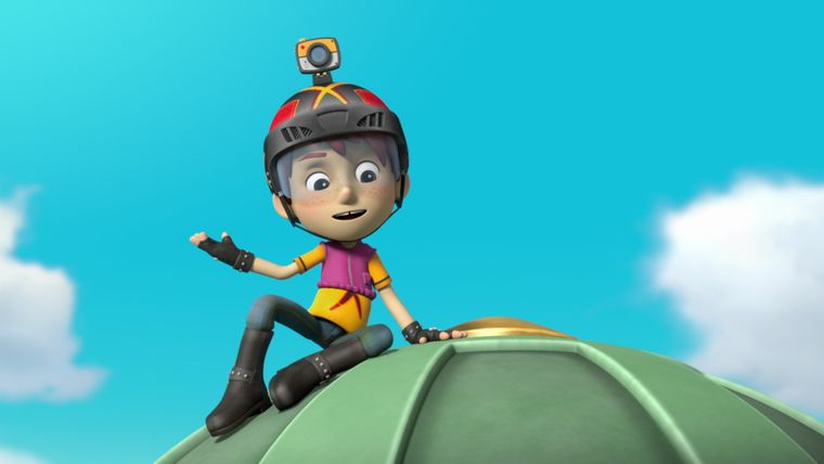 Welpen retten den Retter / Welpen retten den Geist des Frosch-Teichs