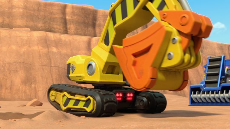 Die Crew baut einen Riesen-Tunnel