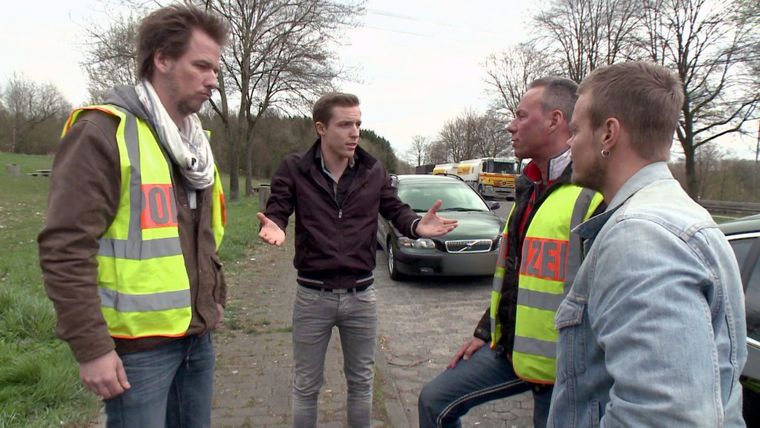 Überraschung während der Kontrolle