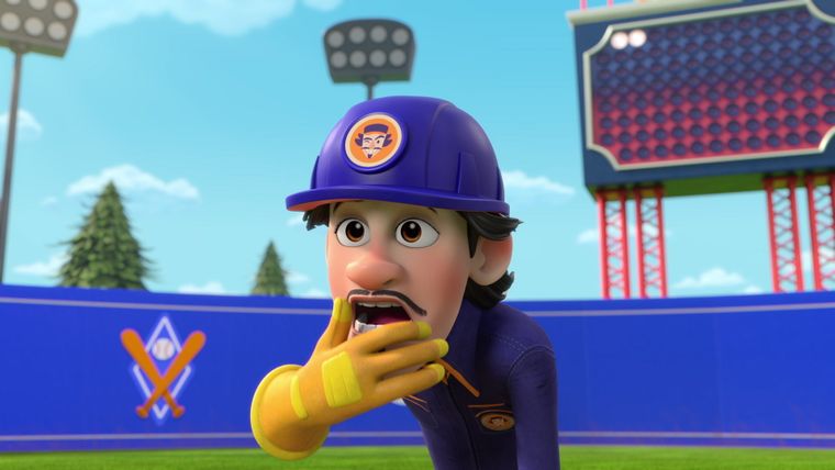 Die Crew baut ein Baseball-Stadion / Die Crew baut eine Surf-Brücke