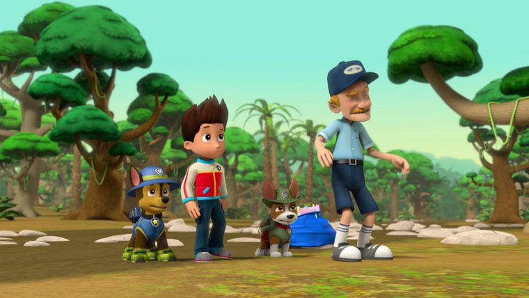 Welpen helfen der Post / Welpen retten einen Frosch-Bürgermeister