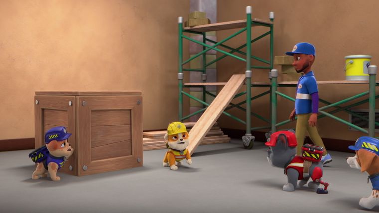 Die Crew baut ein Postamt / Die Crew baut eine Waschanlage für Bauernhoftiere