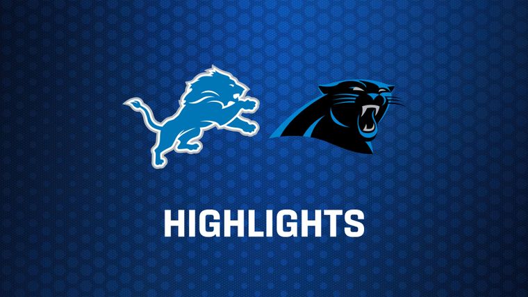 WEEK 4: Sunday Night: Detroit Lions at Carolina Panthers - Highlights