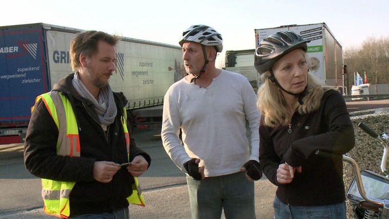 Mit dem Tandem auf der Autobahn
