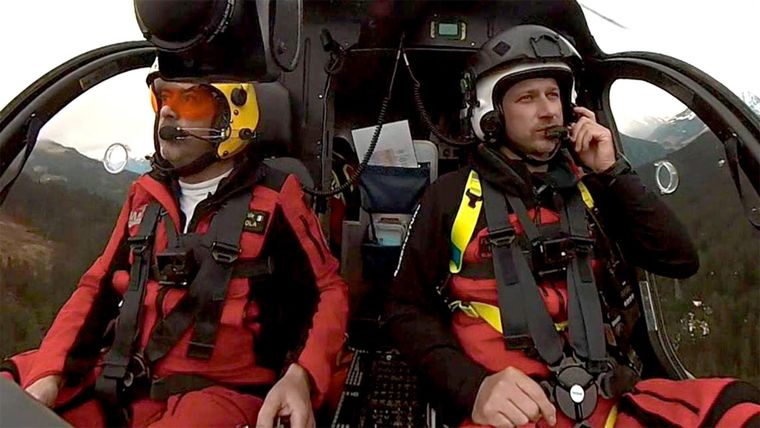 Rettung per Hubschrauber im Zillertal