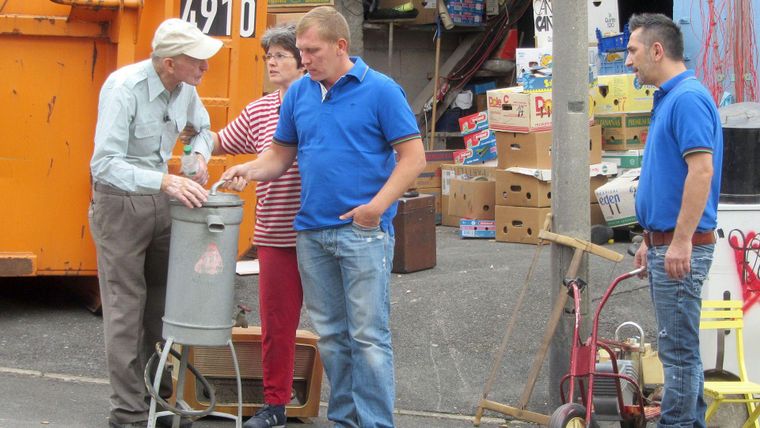Sükrü, Mauro und Otto bei Franz