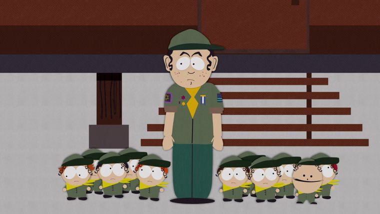 Beschnittene Pfadfinder