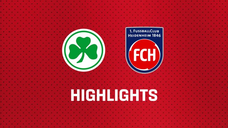 26/27 Highlights: SpVgg Greuther Fürth - 1. FC Heidenheim