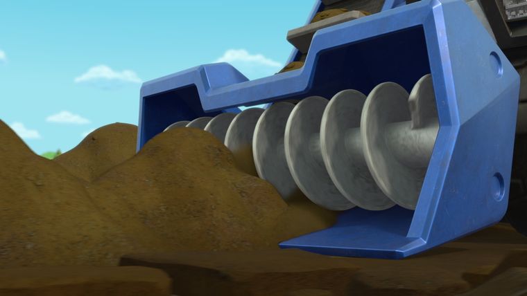 Die Crew baut einen Wolkenkratzer